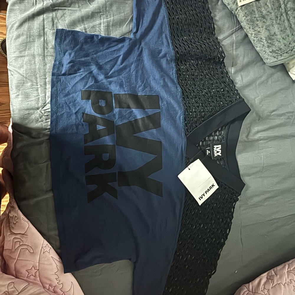 Ivy Park Blue and Black Top